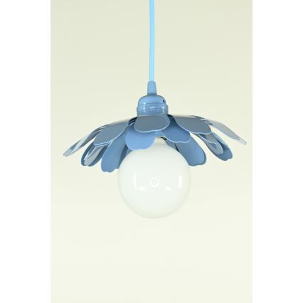 Bohemia-Design - Rippvalgusti kaablil 1xE27/60W/230V sinine