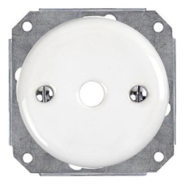 Bohemia-Design - Valge keraamiline retro kaabli läbiviik