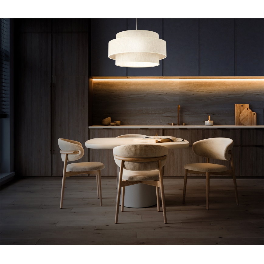 BOHO köisripats, 1×E27/60W/230V, läbimõõt 40 cm, valge