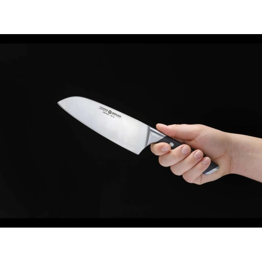 Böker - FORGE santoku kööginuga 16 cm, must