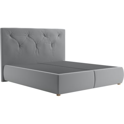 Boxspringvoodi koos madratsi ja pealiskihiga ELEN 160x200 cm hall