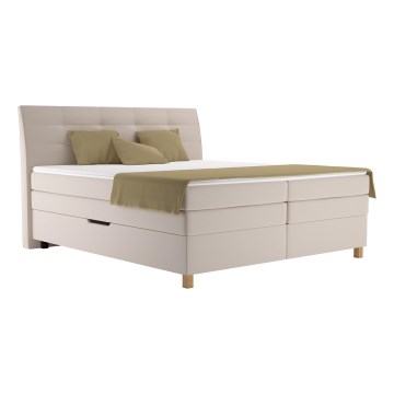 Boxspringvoodi koos madratsiga BEA 180x200 cm beež