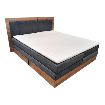 Boxspringvoodi koos madratsite ja pealiskattega, hoiuruumiga JASMINE 180x200 cm hall