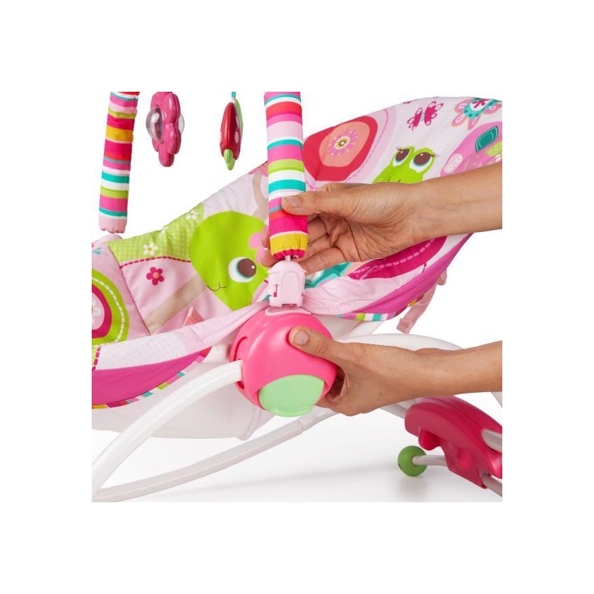 Bright Starts - Vibreerib lamamistool beebile RASPBERRY GARDEN