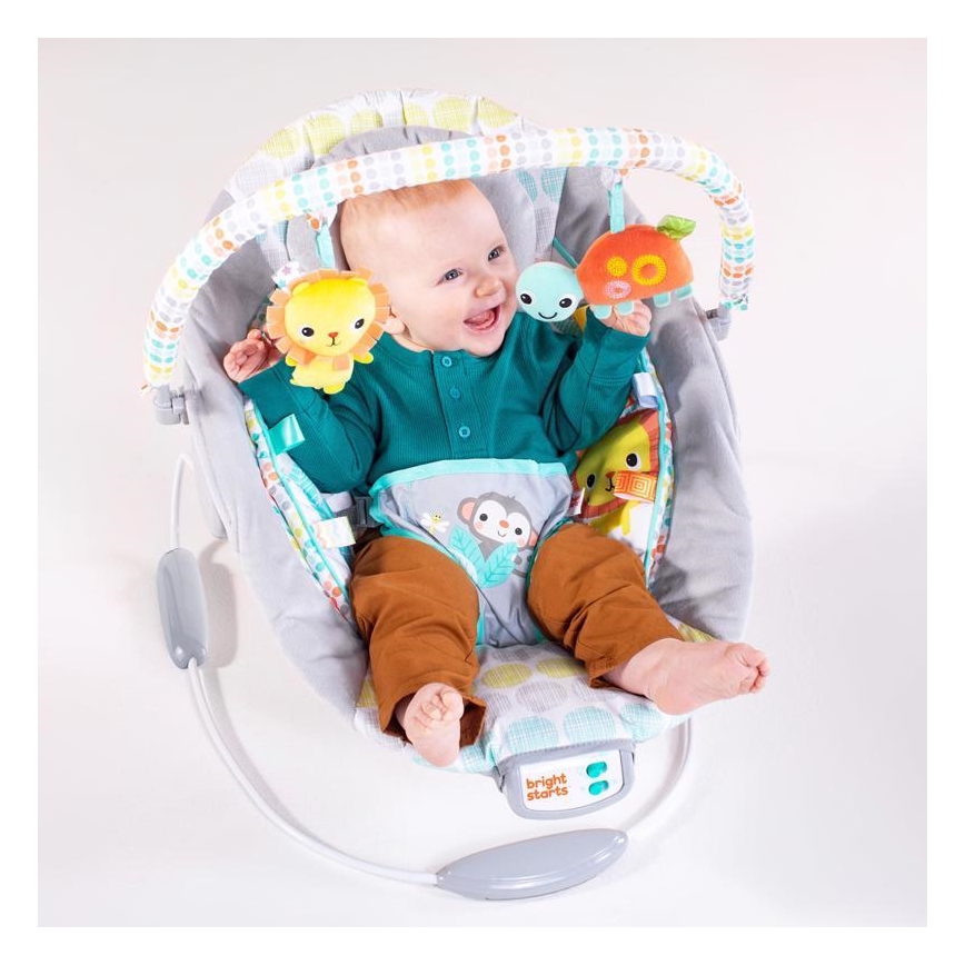 Bright Starts - Vibreeriv lamamistool muusikaga WHIMSICAL WILD 3xLR14