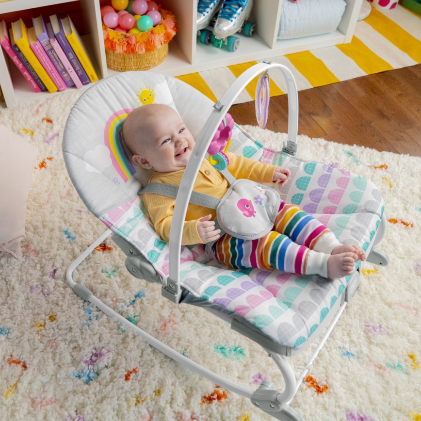 Bright Starts - Vibreeriv lamamistool ROSY RAINBOW 1xLR14