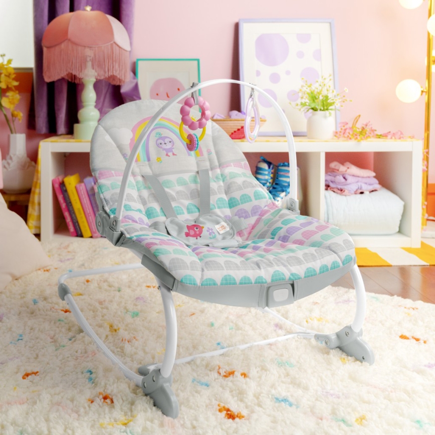 Bright Starts - Vibreeriv lamamistool ROSY RAINBOW 1xLR14