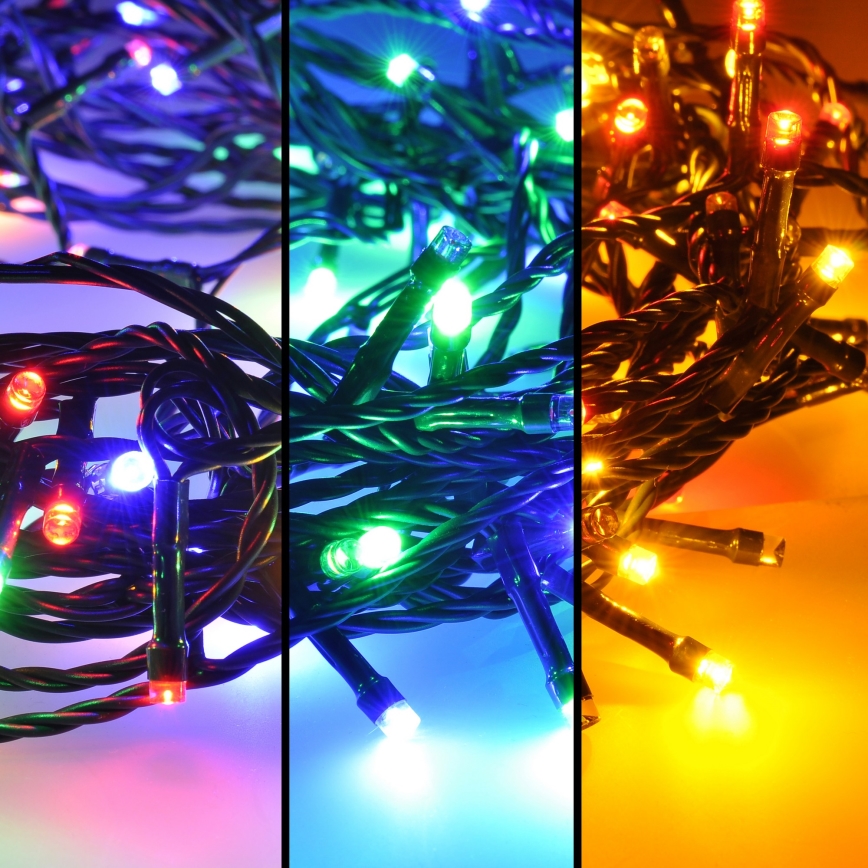 Brilagi - 35 m LED välisvalguskett, 300 LED, 8 funktsiooni, IP44, mitmevärviline