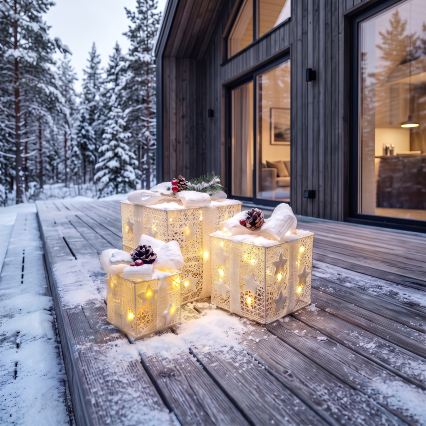 BRILAGI - 3x LED komplekt: väliseks kasutamiseks mõeldud jõulukaunistused LED/230V IP44, kingituseks