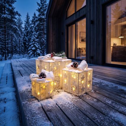 BRILAGI - 3x LED komplekt: väliseks kasutamiseks mõeldud jõulukaunistused LED/230V IP44, kingituseks