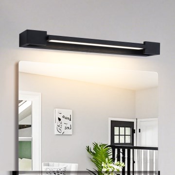 Brilagi - AQUA LINE LED peegli valgusti vannitoale 12W/230V 45 cm IP44 must
