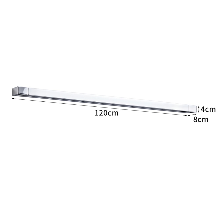 BRILAGI - LED vannitoa peegli valgustus AQUA LINE LED/36W/230V 120 cm IP44 läikiv kroom CRI 90