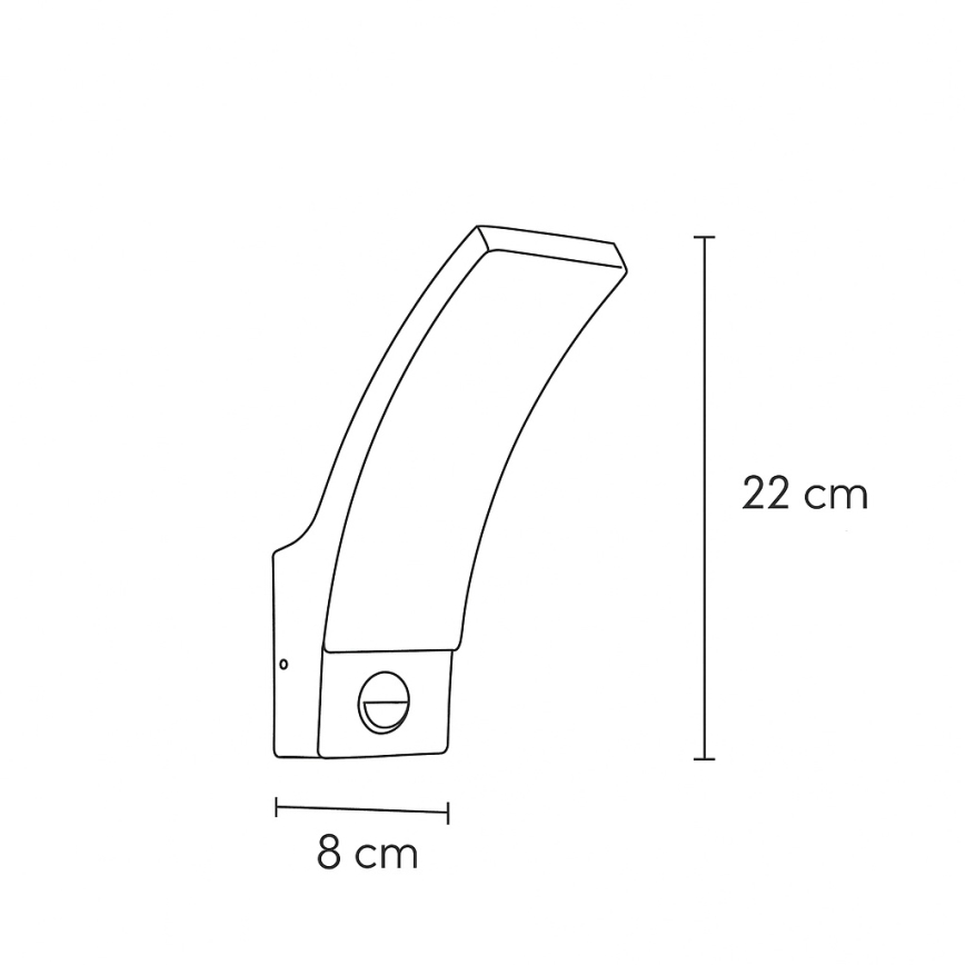 Brilagi - LED välisvalgusti seinaanduriga ARCELO LED/9W/230V IP44