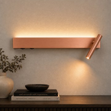 BRILAGI - ARLIX LED seinale paigaldatav spot-valgusti LED/3W/230V + LED/7W, pronks, CRI 90