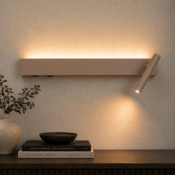 BRILAGI - ARLIX LED seinale suunatav punktvalgusti LED/3W/230V + LED/7W beež CRI 90
