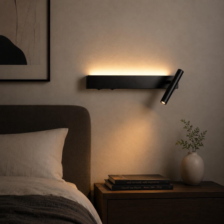BRILAGI - ARLIX LED seinapunktvalgusti LED/3W/230V + LED/7W, must, CRI 90