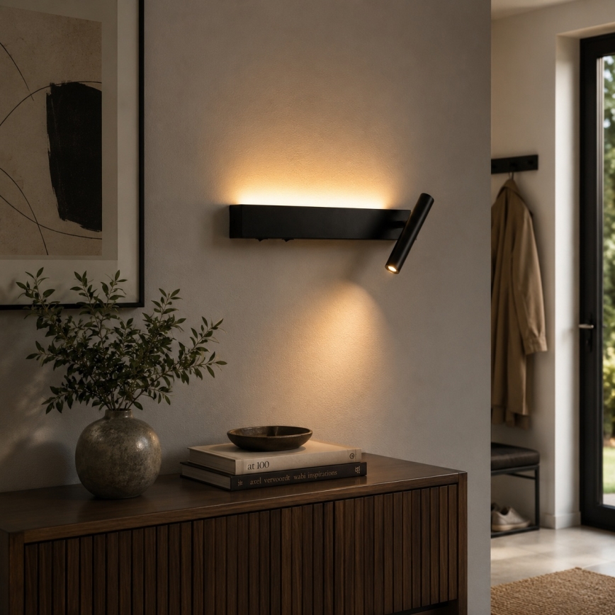 BRILAGI - ARLIX LED seinapunktvalgusti LED/3W/230V + LED/7W, must, CRI 90