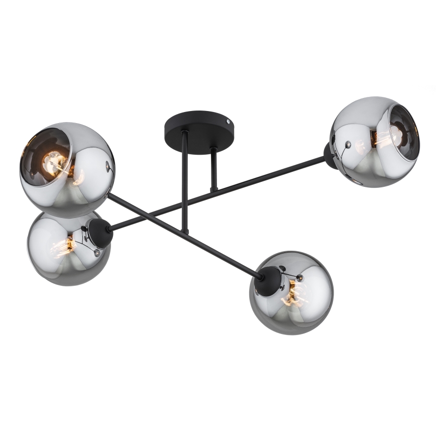 Brilagi - asendusklaas DIOR-lühtrile E27, Ø 15 cm, suitsuhall