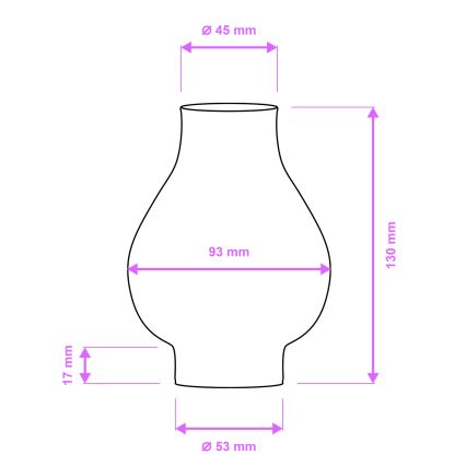 Brilagi - Asendusklaas lühtrile ja seinavalgustile ROATA, VELA, RUSTIC, QUEEN, TIMONA E14 valge