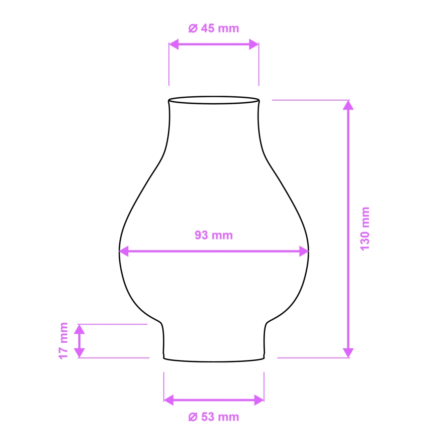 Brilagi - Asendusklaas lühtrile ja seinavalgustile ROATA, VELA, RUSTIC, QUEEN, TIMONA E14 valge
