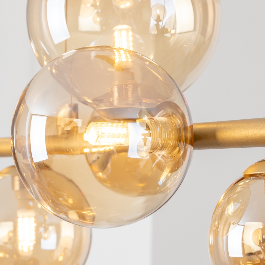 Brilagi - Asendusklaas lühtrile, seinavalgustile ja lambile MISTEL, MILLA d. 10 cm kuldne