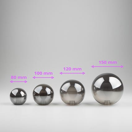 Brilagi - Asendusklaas lühtrile, seinavalgustile ja lambile MISTEL, MILLA d. 10 cm suitsune