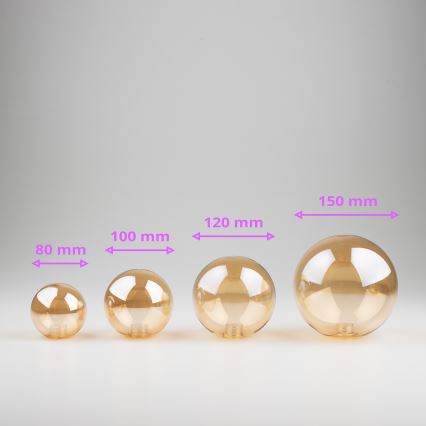 Brilagi - Asendusklaas lühtrile, seinavalgustile ja lambile MISTEL, MILLA d. 12 cm kuldne