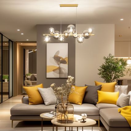 Brilagi - Asendusklaas lühtrile, seinavalgustile ja lambile MISTEL, MILLA d. 12 cm suitsune