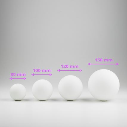 Brilagi - Asendusklaas lühtrile, seinavalgustile ja lambile MISTEL, MILLA d. 15 cm valge