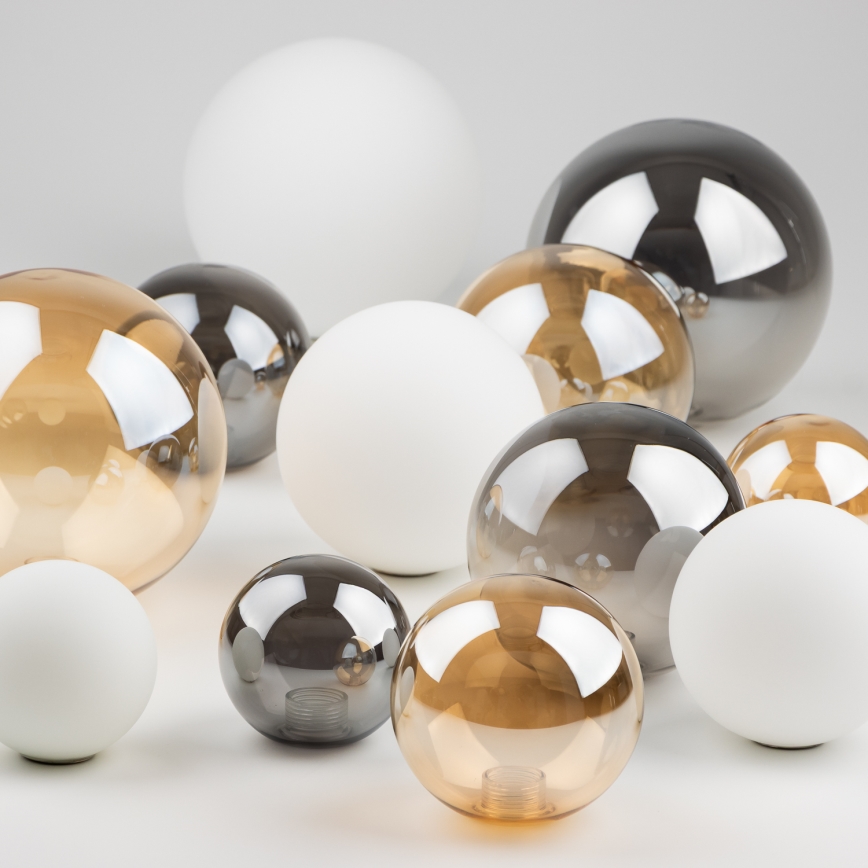 Brilagi - Asendusklaas lühtrile, seinavalgustile ja lambile MISTEL, MILLA d. 8 cm valge