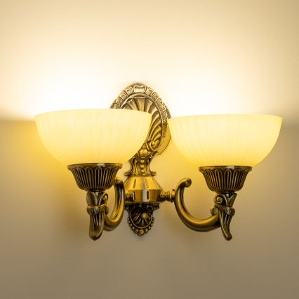 BRILAGI - Asendusklaas seinalambile CLASSIC E14, läbimõõt 16 cm, beež