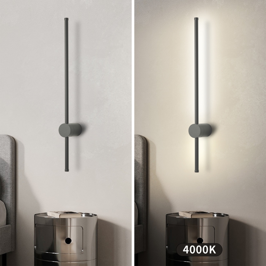 Brilagi - AURA LED välisseinale paigaldatav seinavalgusti LED/12W/230V 4000K IP54 65 cm antratsiit