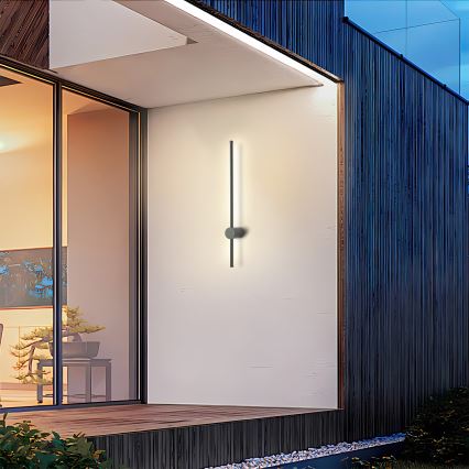Brilagi - AURA LED välisseinale paigaldatav seinavalgusti LED/12W/230V 4000K IP54 65 cm antratsiit