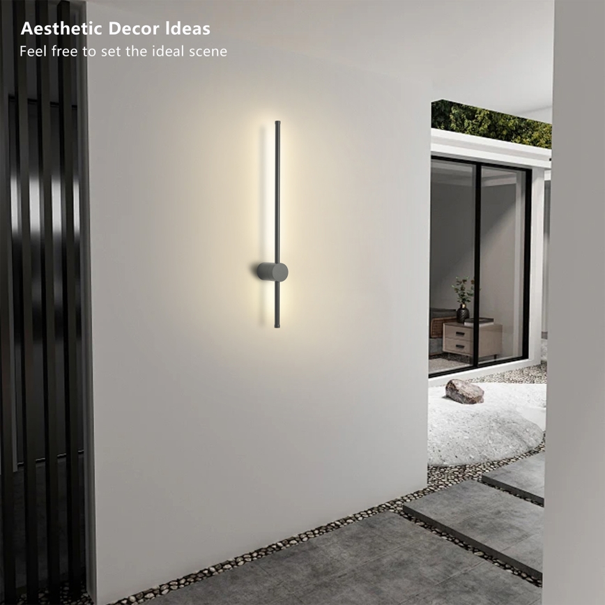 Brilagi - AURA LED välisseinale paigaldatav seinavalgusti LED/12W/230V 4000K IP54 65 cm antratsiit