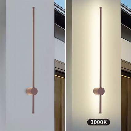 Brilagi - LED välisseinavalgusti AURA LED/20W/230V 3000K IP54 97 cm pruun CRI 90
