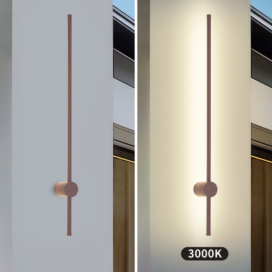 Brilagi - LED välisseinavalgusti AURA LED/20W/230V 3000K IP54 97 cm pruun CRI 90