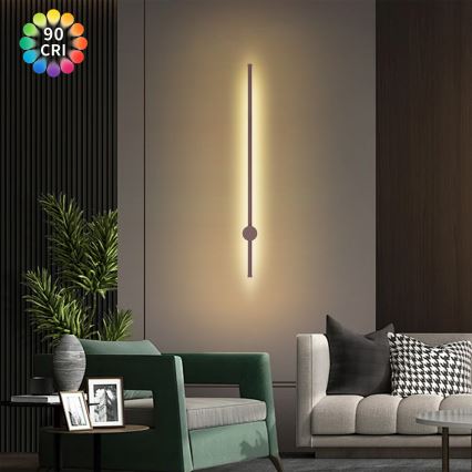 Brilagi - LED välisseinavalgusti AURA LED/20W/230V 3000K IP54 97 cm pruun CRI 90