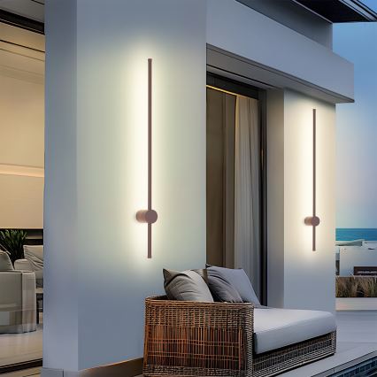 Brilagi - LED välisseinavalgusti AURA LED/20W/230V 3000K IP54 97 cm pruun CRI 90