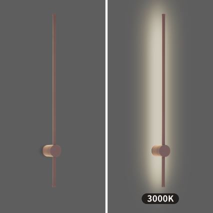 Brilagi - LED välisseinavalgusti AURA LED/20W/230V 3000K IP54 97 cm pruun CRI 90