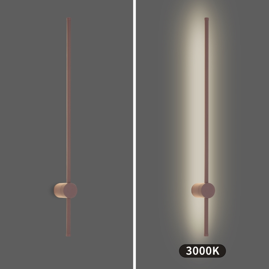 Brilagi - LED välisseinavalgusti AURA LED/20W/230V 3000K IP54 97 cm pruun CRI 90
