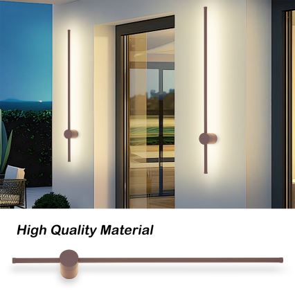 Brilagi - LED välisseinavalgusti AURA LED/20W/230V 3000K IP54 97 cm pruun CRI 90