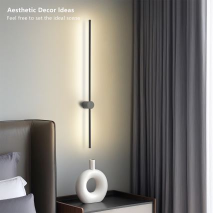 Brilagi - LED välisseinavalgusti AURA LED/20W/230V 4000K IP54 97 cm antratsiit