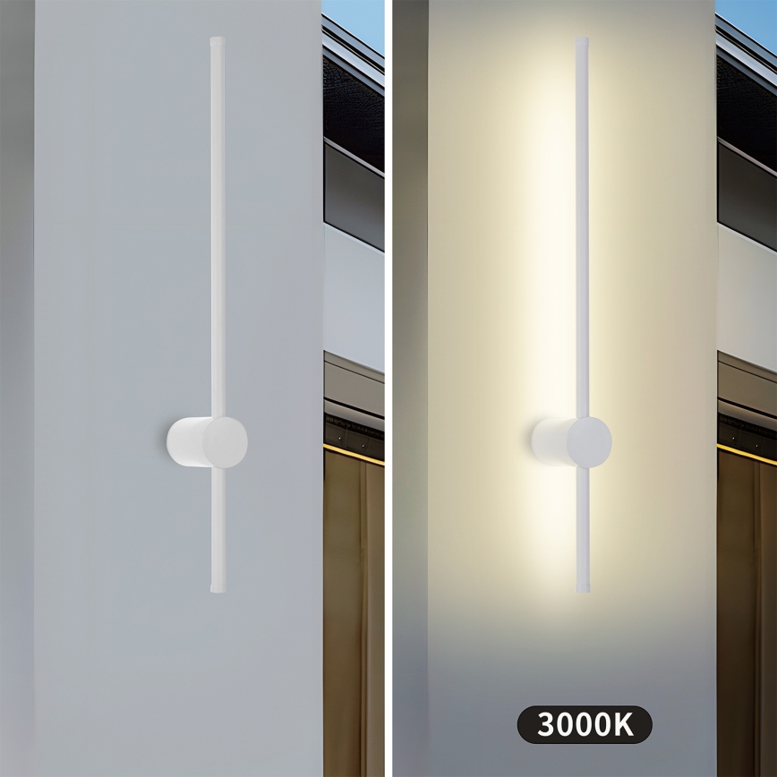Brilagi - AURA LED välisseinavalgusti 12W/230V 3000K IP54 65 cm, valge, CRI 90