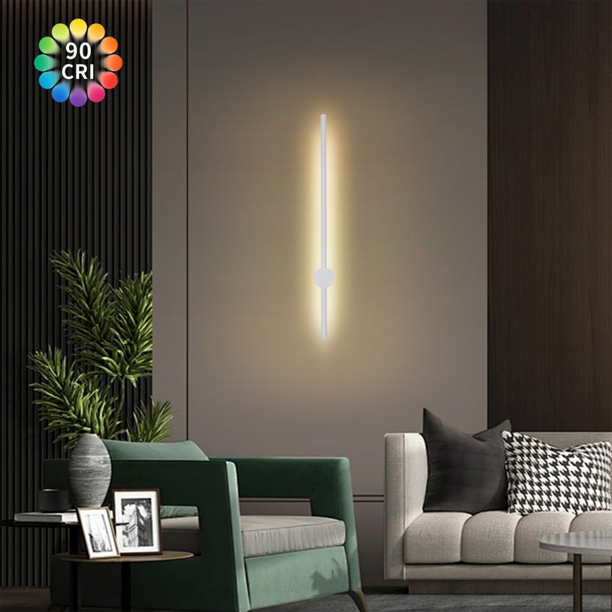 Brilagi - AURA LED välisseinavalgusti 12W/230V 3000K IP54 65 cm, valge, CRI 90