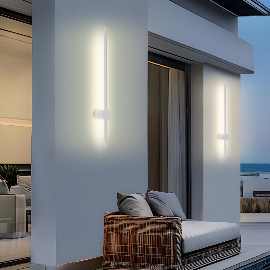 Brilagi - AURA LED välisseinavalgusti 12W/230V 3000K IP54 65 cm, valge, CRI 90