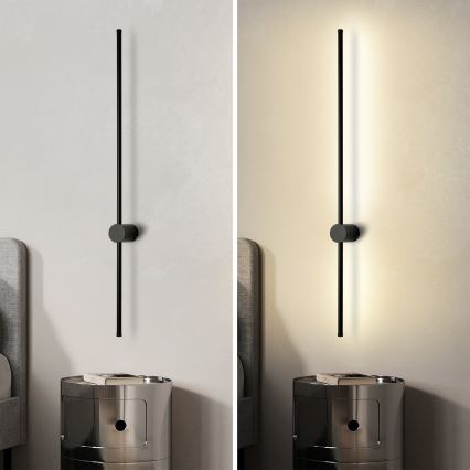 Brilagi - LED välisseinale paigaldatav seinavalgusti AURA LED/20W/230V 3000K IP54 97 cm must