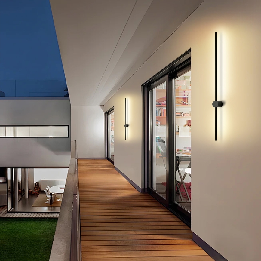 Brilagi - LED välisseinavalgusti AURA LED/20W/230V 4000K IP54 97 cm must CRI 90