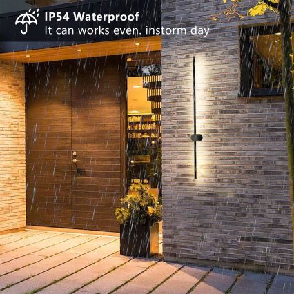 Brilagi - LED välisseinavalgusti AURA LED/20W/230V 4000K IP54 97 cm must CRI 90