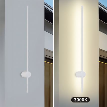 Brilagi - LED välisseinavalgusti AURA LED/20W/230V 3000K IP54 97 cm valge CRI 90