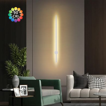 Brilagi - LED välisseinavalgusti AURA LED/20W/230V 3000K IP54 97 cm valge CRI 90